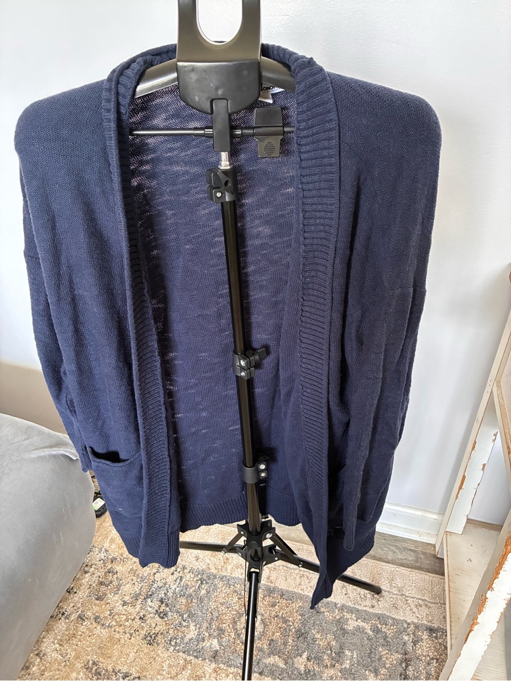 Sonoma Navy Open-Front Men's Cardigan Sweater